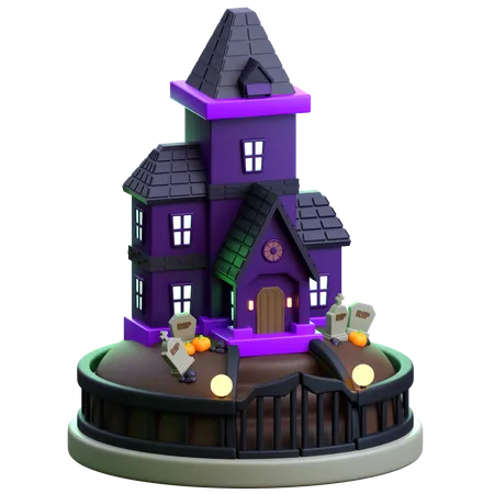 Haunted House  3D Icon