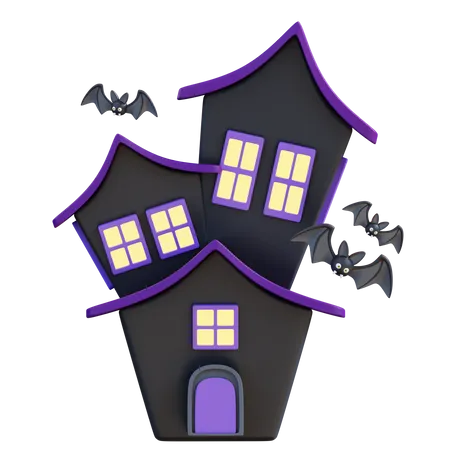 Haunted House  3D Icon