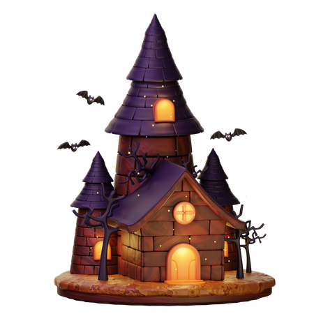 Haunted House  3D Icon