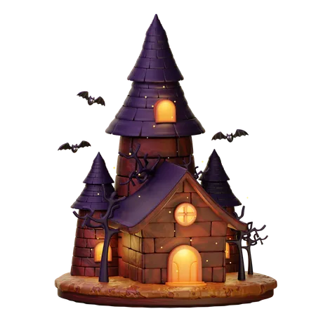 Haunted House  3D Icon