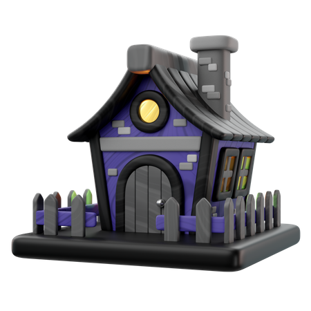 Haunted House  3D Icon