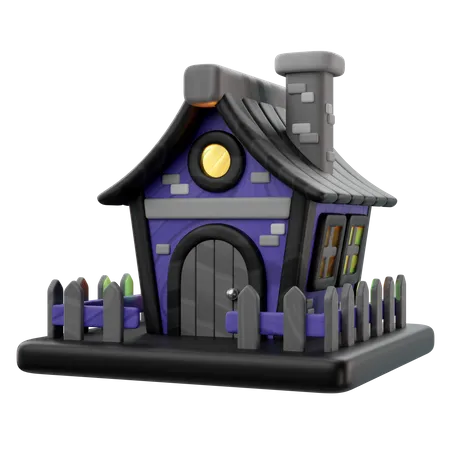 Haunted House  3D Icon