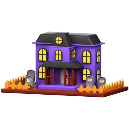 Haunted House  3D Icon