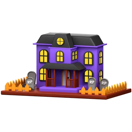 Haunted House  3D Icon