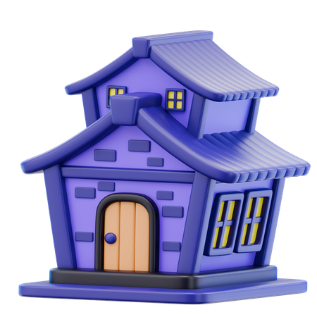 Haunted House  3D Icon