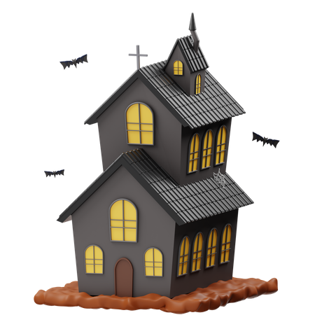 Haunted House  3D Icon