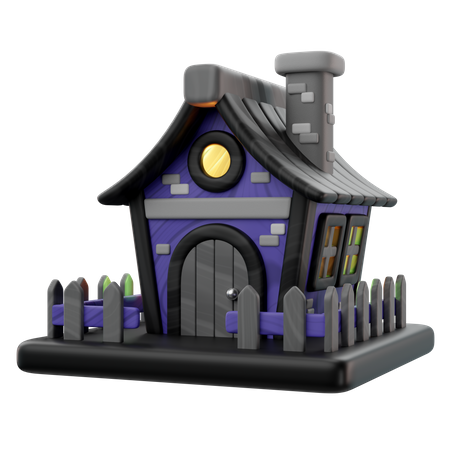 Haunted House  3D Icon