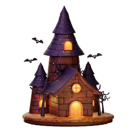 Haunted House  3D Icon
