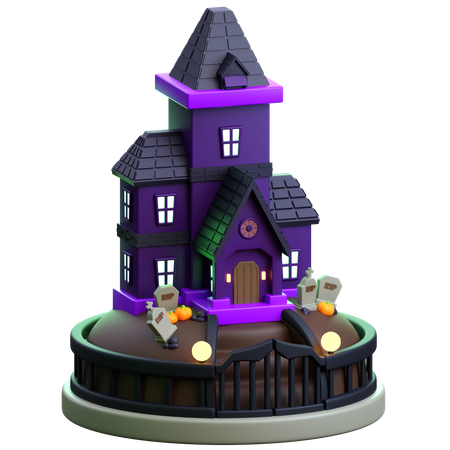 Haunted House  3D Icon