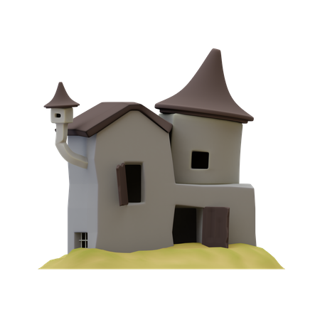 Haunted House  3D Illustration