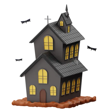 Haunted House  3D Icon