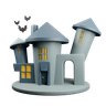 halloween house emoji 3d