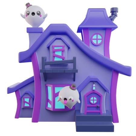 Haunted House Ghosts  3D Icon