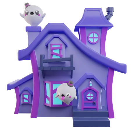 Haunted House Ghosts  3D Icon
