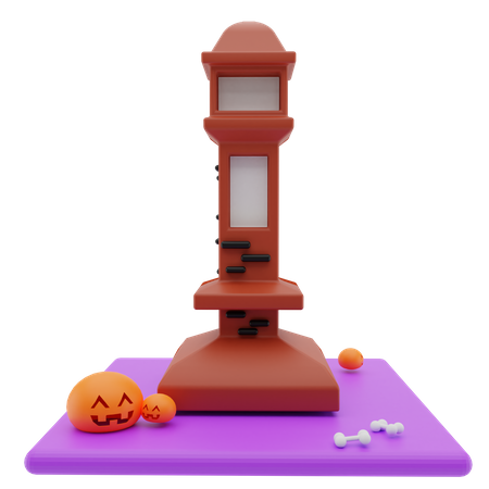 Haunted Tower  3D Illustration