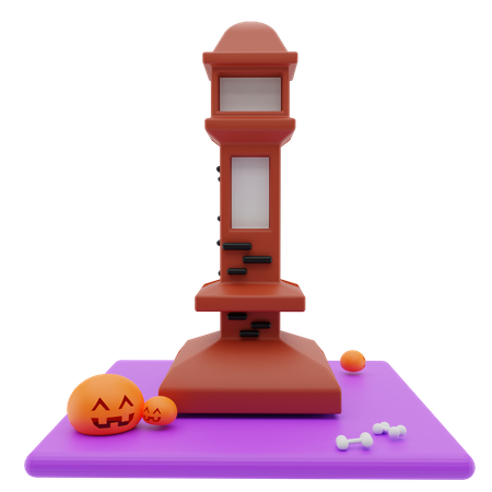 Haunted Tower 3D Illustration