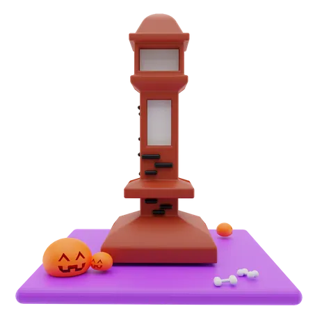 Haunted Tower  3D Illustration