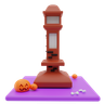 3d ghost tower emoji