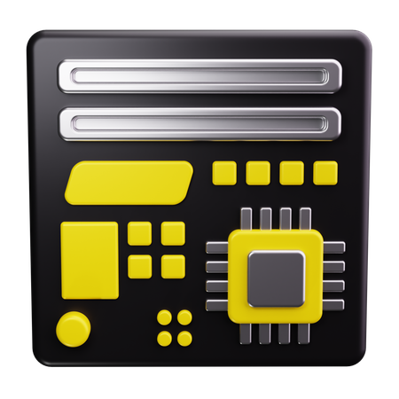 Hauptplatine  3D Icon