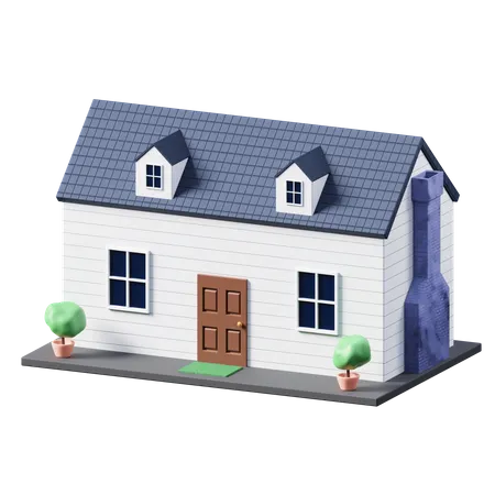Haus  3D Illustration