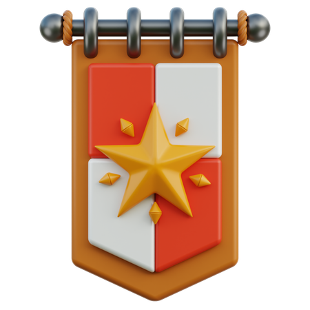 Hausbanner  3D Icon