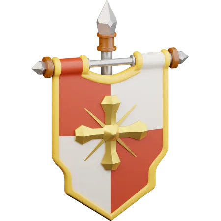 Hausbanner  3D Icon