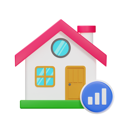 Hausdiagramm  3D Icon