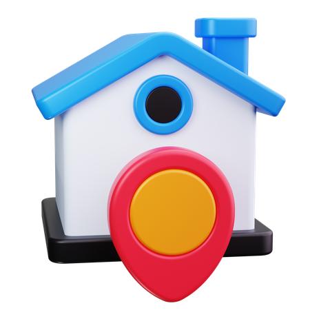 Haus-Pin  3D Icon