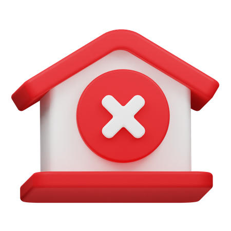 Haus schließen  3D Icon