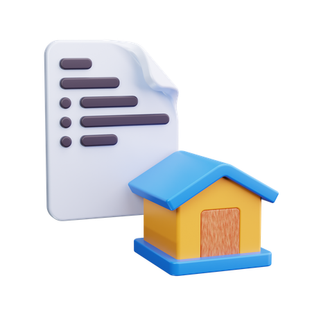 Hauszertifikat  3D Icon