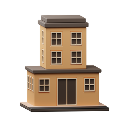 Hausbau  3D Icon