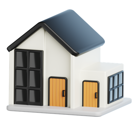 Hausbau  3D Icon