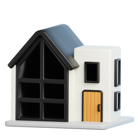 Hausbau  3D Icon