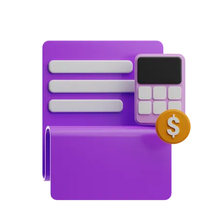 Budget  3D Icon