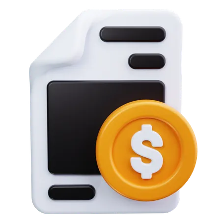 Budget  3D Icon