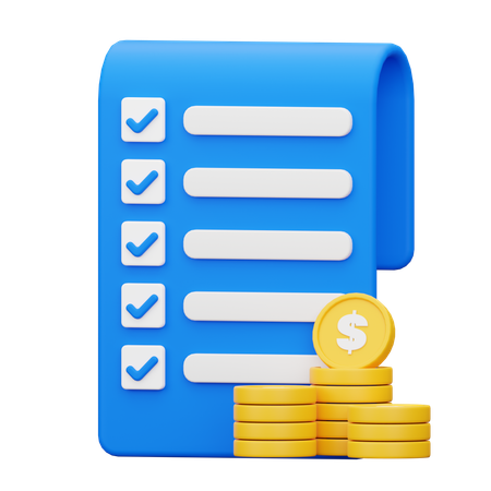 Budgetplan  3D Icon