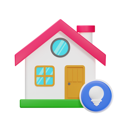 Haus Hinweis  3D Icon