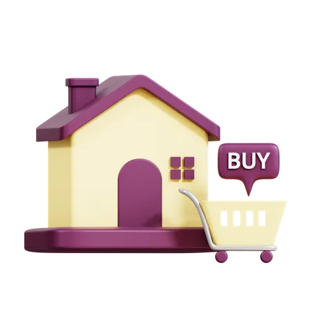 Haus kaufen  3D Icon