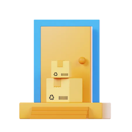 Hauslieferung  3D Icon