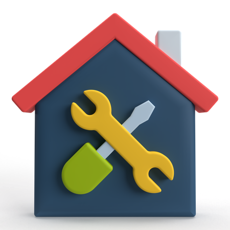 Hausrenovierung  3D Icon