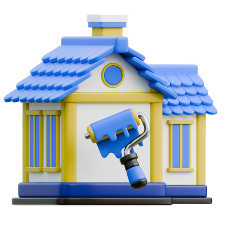 Hausrenovierung  3D Icon