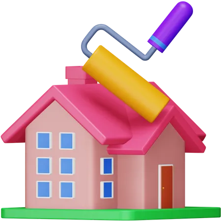 Hausrenovierung  3D Icon