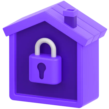 Sicherheit zu Hause  3D Icon