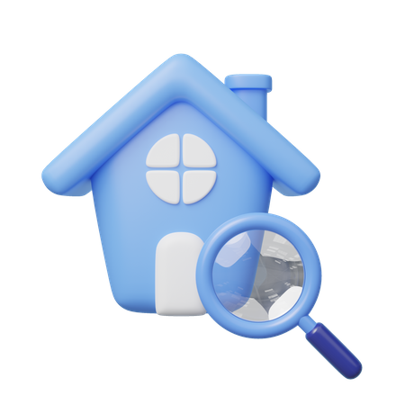 Häusersuche  3D Icon