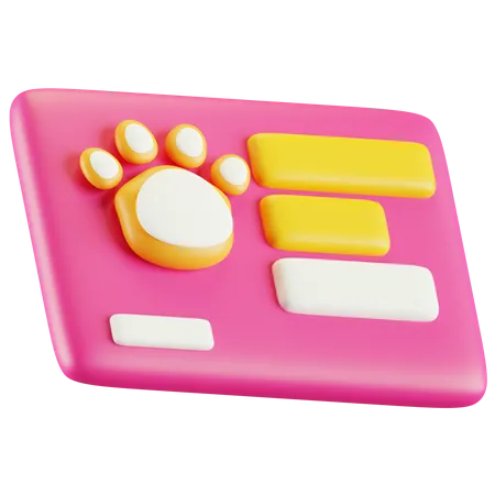 Haustierausweis  3D Icon