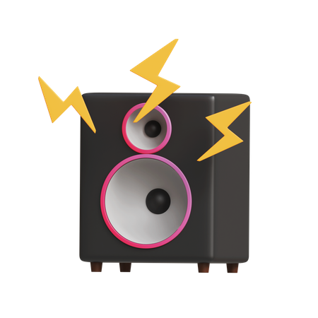 Haut-parleur sonore  3D Icon