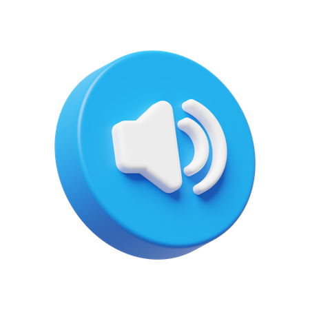 Haut-parleur sonore  3D Icon