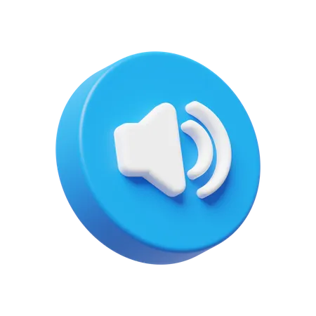 Haut-parleur sonore  3D Icon