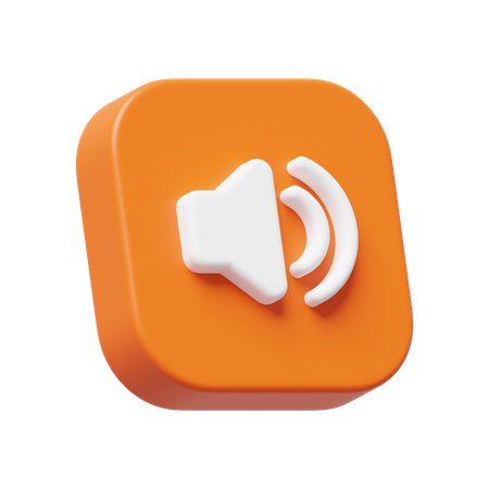 Haut-parleur sonore  3D Icon