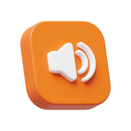 Haut-parleur sonore  3D Icon